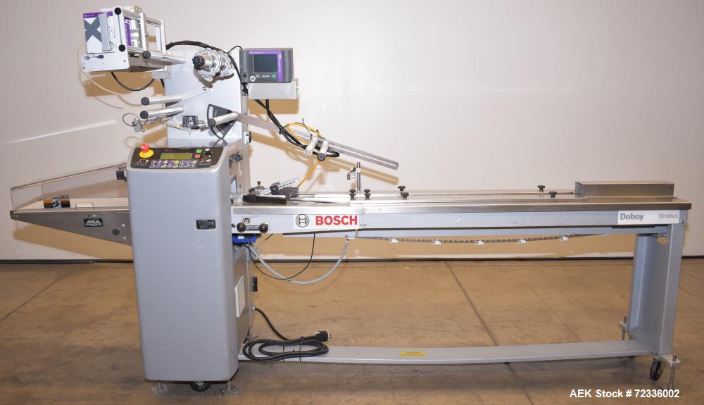 Used- Bosch (Syntegon / Doboy) Model Stratus Horizontal Flow Wrapping Machine